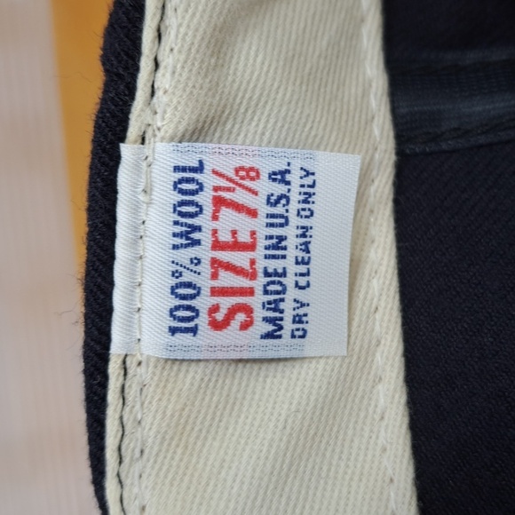 Vintage Atlanta Braves New Era Diamond Collection blue & red wool fitted hat71/8 - Picture 8 of 10